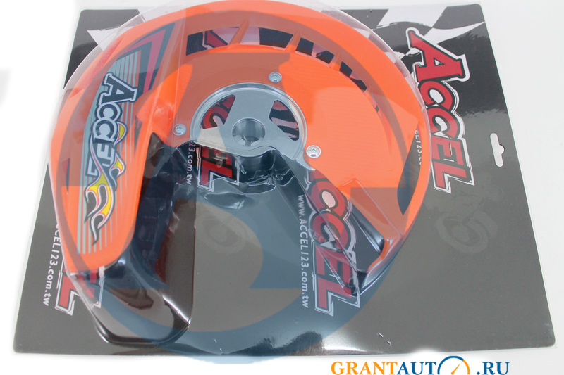 Защита переднего диска KTM в сборе оранжевый Accel Taiwan фотография №1