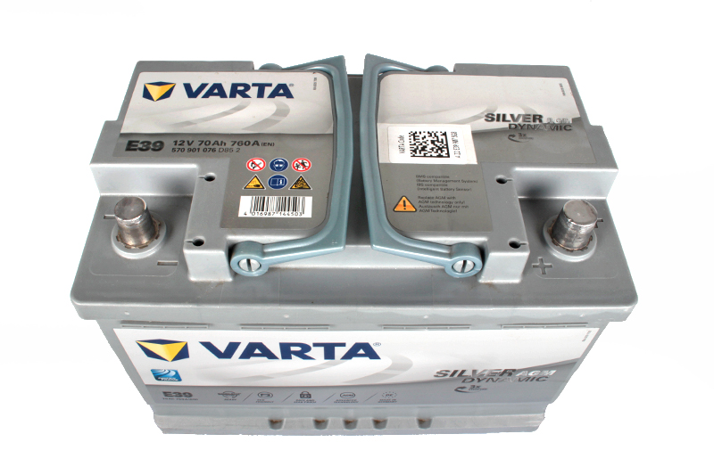 Аккумуляторная батарея VARTA Start-Stop+ E39 6СТ70 обратная фотография №3