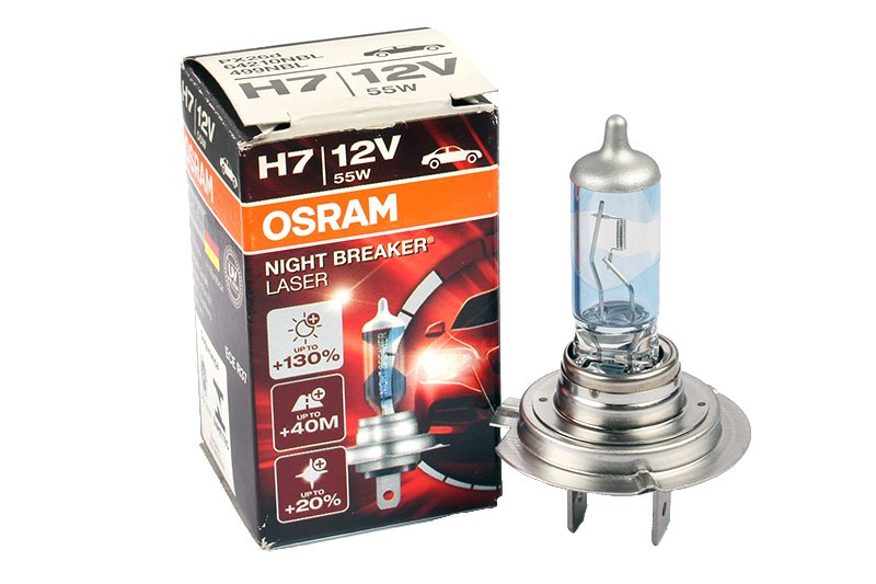 Лампа 12Vx55W H7 OSRAM NIGHT BREAKER LASER 1 фотография №1