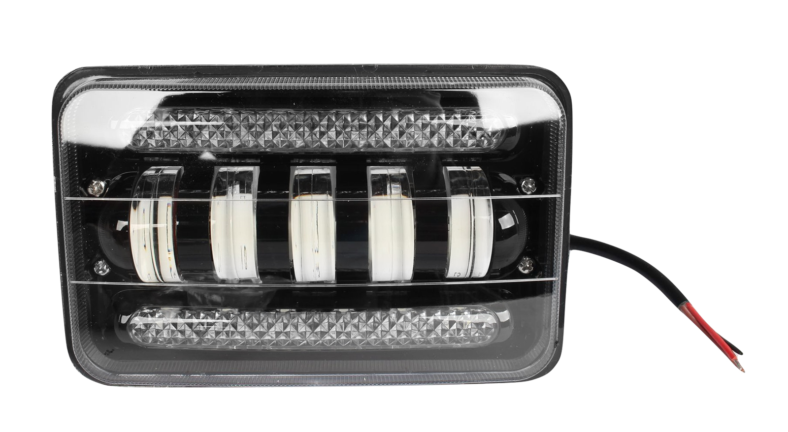 Фара рабочего света MISTAR MIS-50W 10-30V квадратная 170х110 мм с подсветкой диодная 1шт. фотография №1