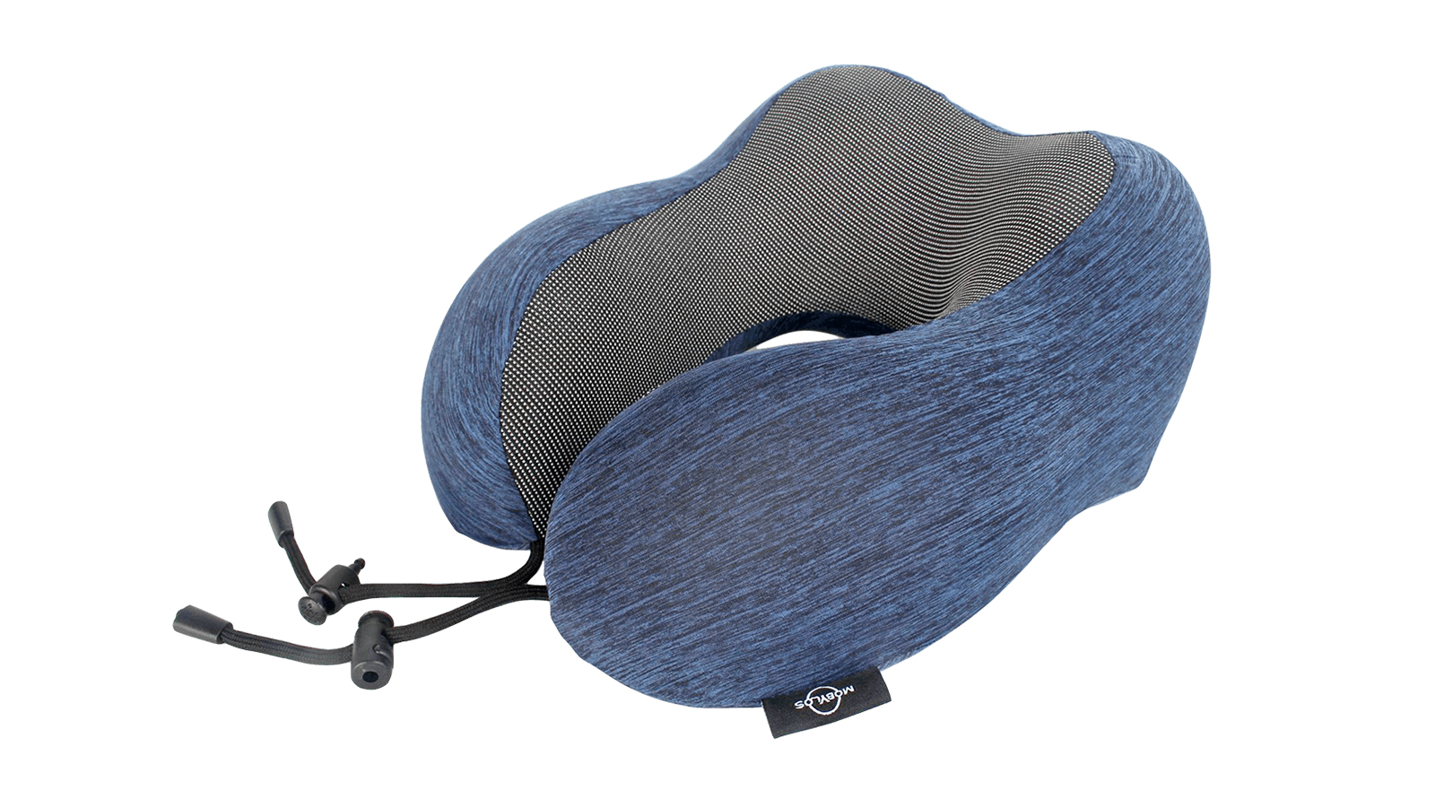 Подушка на шею с эффектом памяти тёмно-синяя фотография №2