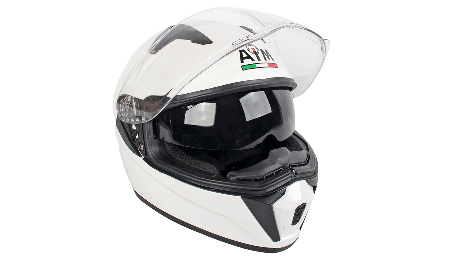Шлем AiM JK320 White Glossy, XXL фотография №2