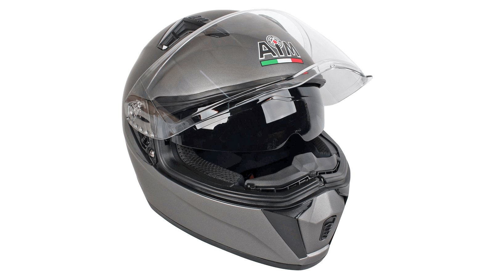 Шлем AiM JK320 Grey Metal, XXL фотография №2