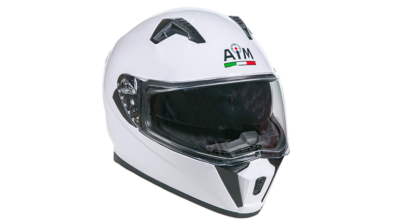 Шлем AiM JK320 White Glossy, S фотография №1