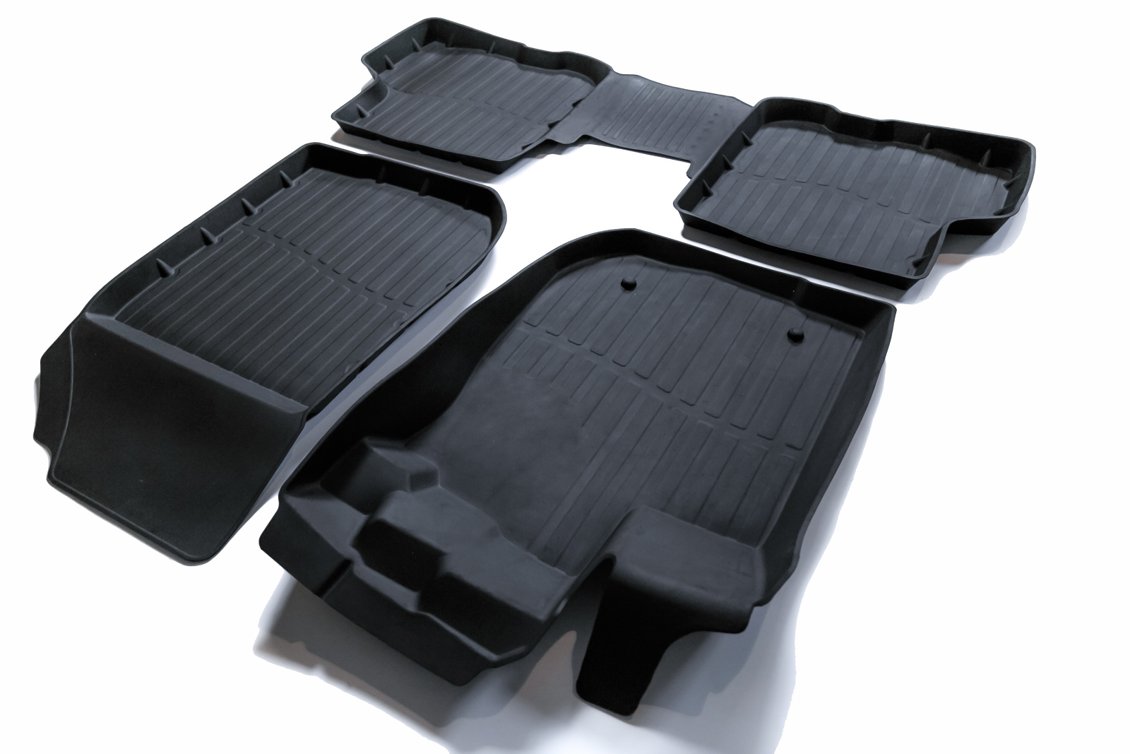 Коврик салона Renault Logan II 2014- 3D Premium резина фотография №1