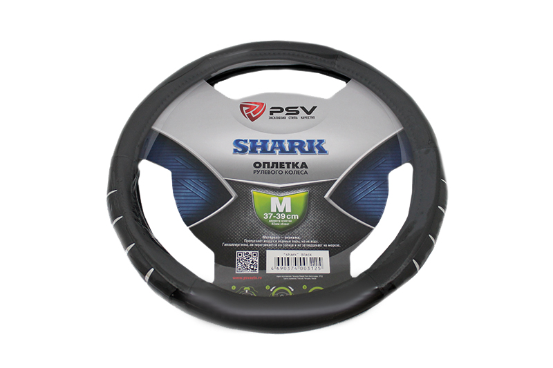 Оплетка на руль PSV SHARK черный М фотография №1