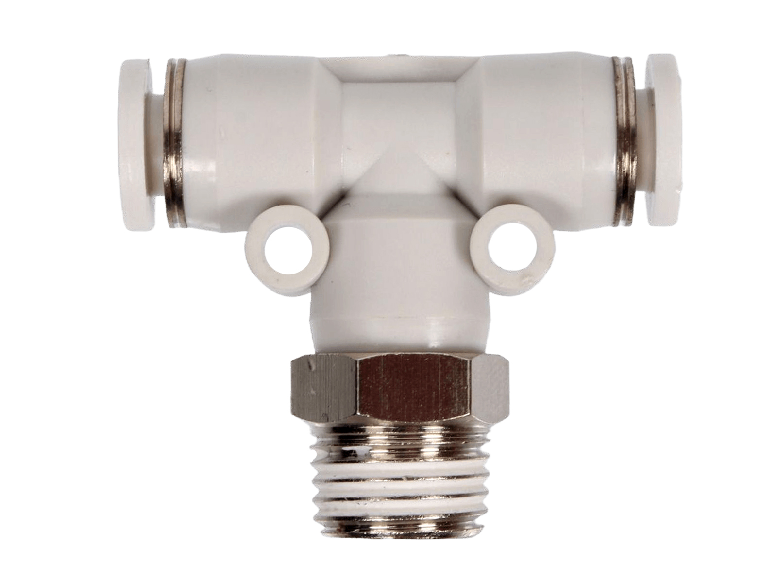 Фитинг пневматический тройной с внешней резьбой PB6-02-1/4 ANROKEY фотография №2