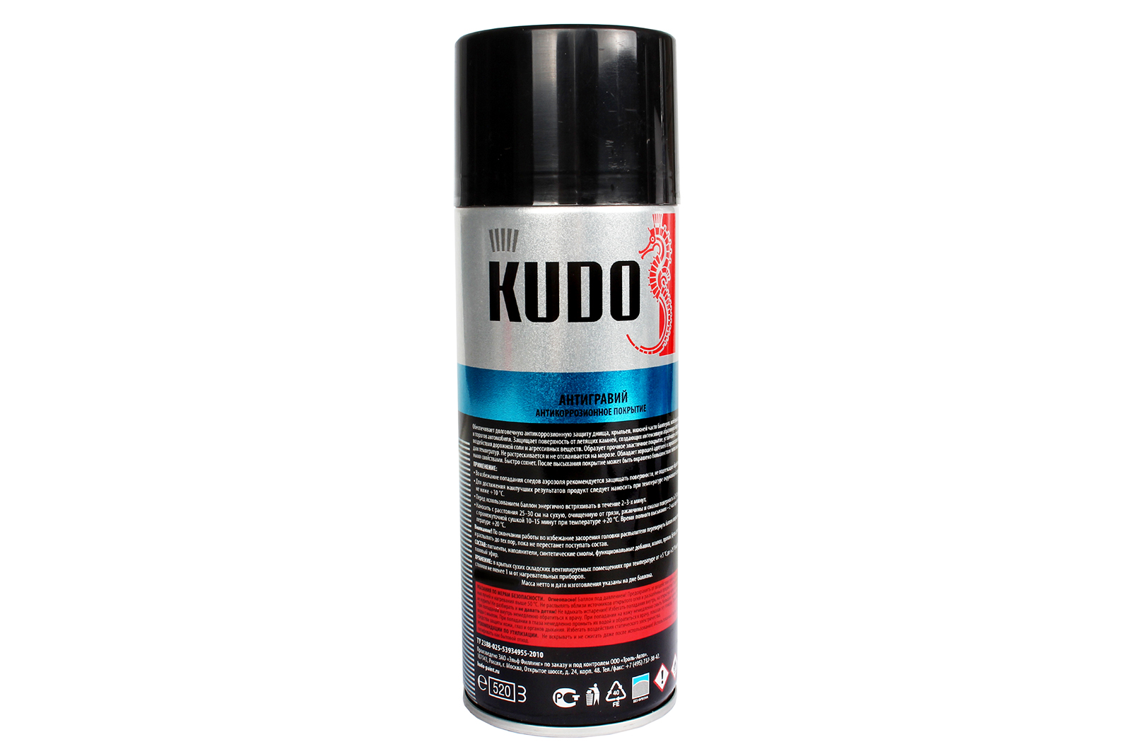 Антигравий KUDO черный 520мл фотография №2