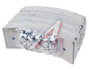 Накладка тормозной колодки ЗИЛ-4331-33 передней сверленая расточенная комплект 8шт.с заклепками фотография №1