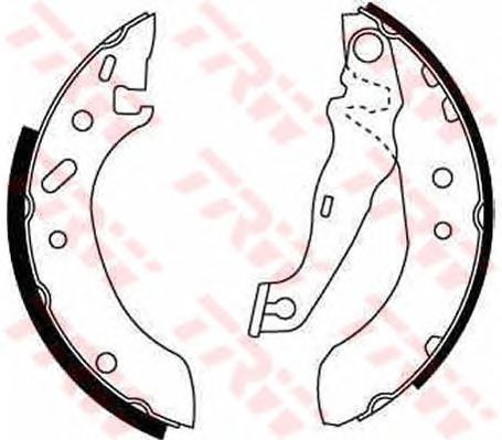 Колодки тормозные задние FORD TRW GS8611 Ford Escort 95- задн.