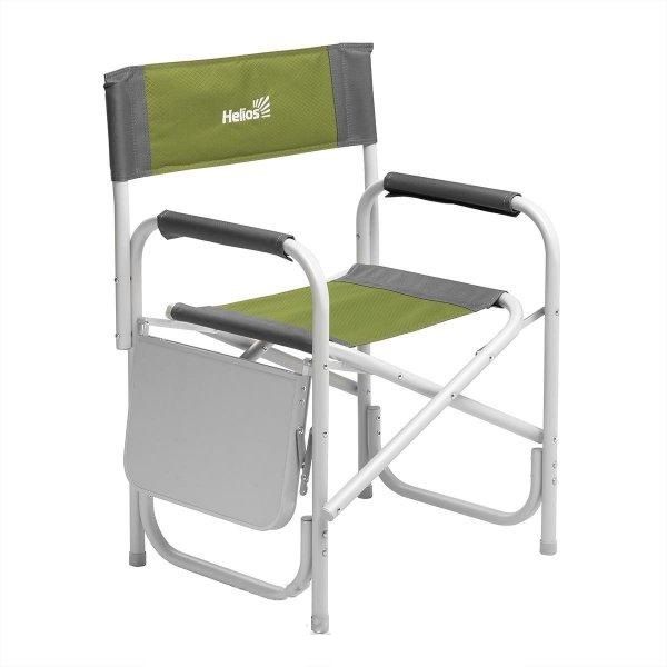 Кресло Helios директорское с откидным столом серый/зеленый фотография №2