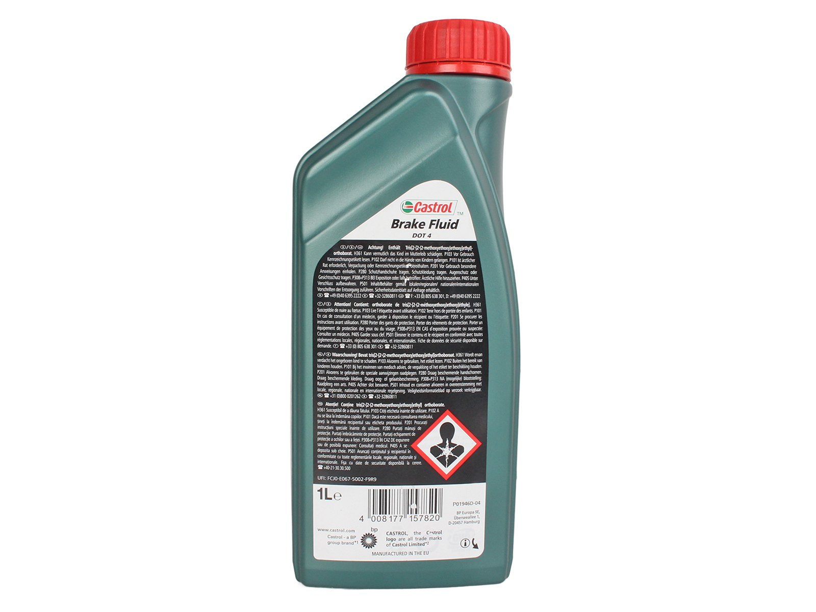 Жидкость тормозная CASTROL BRAKE FLUID DOT4 1л фотография №3