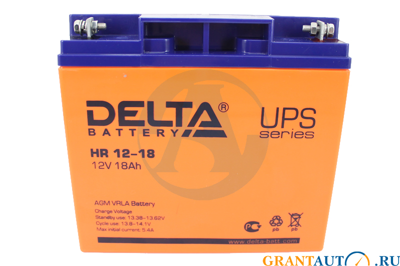 Аккумуляторная батарея DELTA HR 12-18 6СТ18 фотография №1