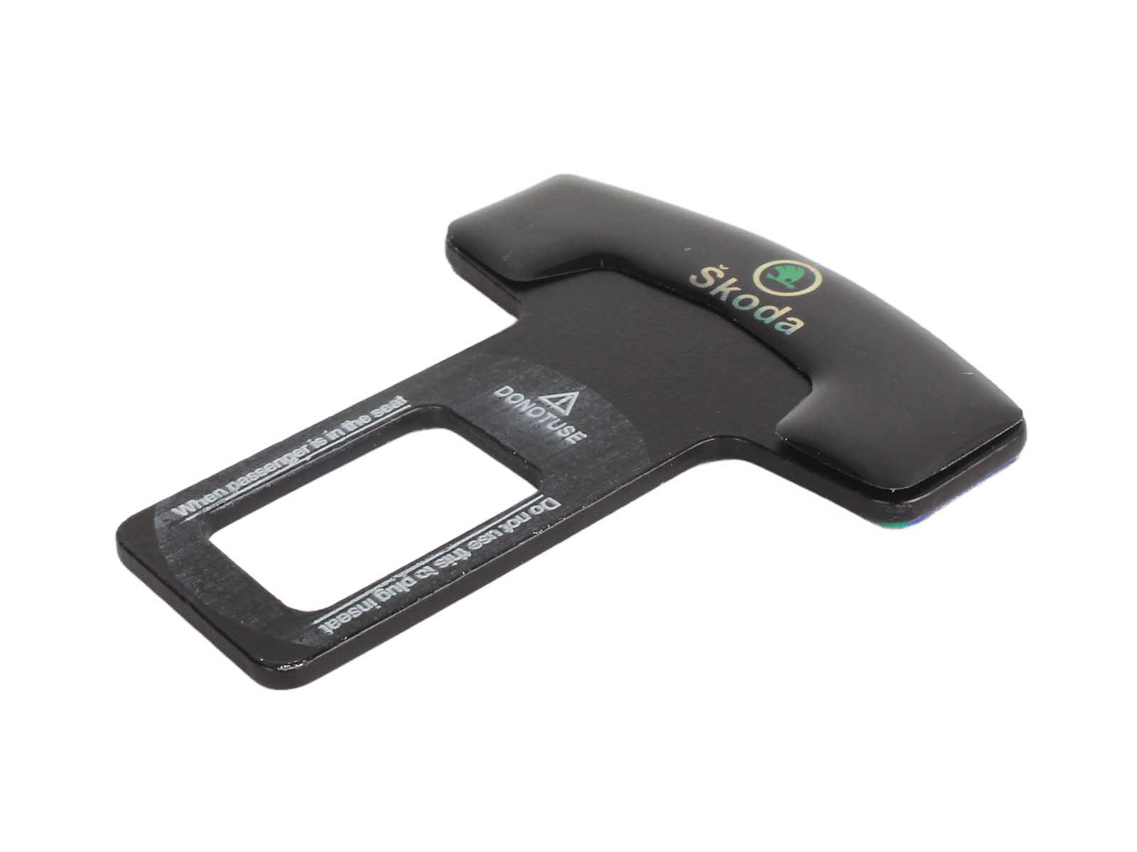 Заглушка ремня безопасности металлическая SKODA 1 штука фотография №4