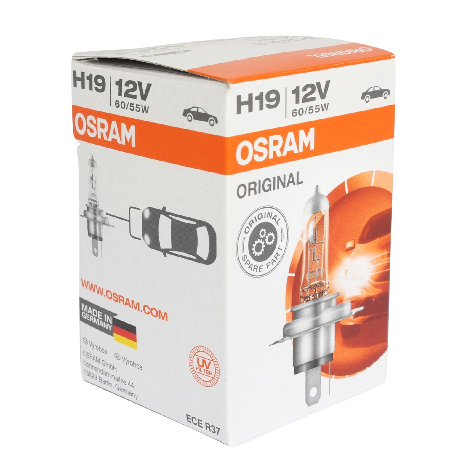 Лампа 12Vx60/55W H19 OSRAM фотография №4