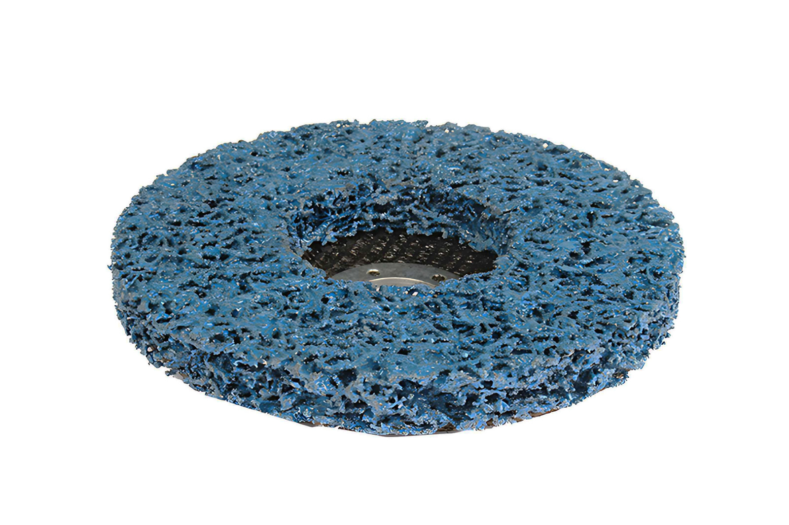 Круг коралловый зачистной для снятия краски синий 125x22мм ANROKEY фотография №3