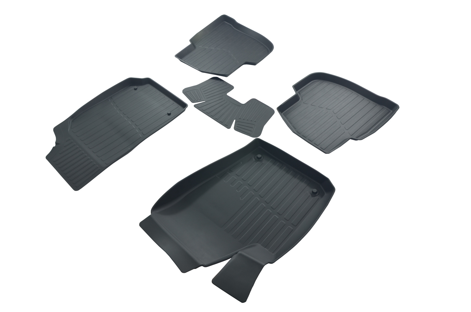 Коврик салона резина 3D PREMIUM для Volkswagen Polo SD (2009-) фотография №2