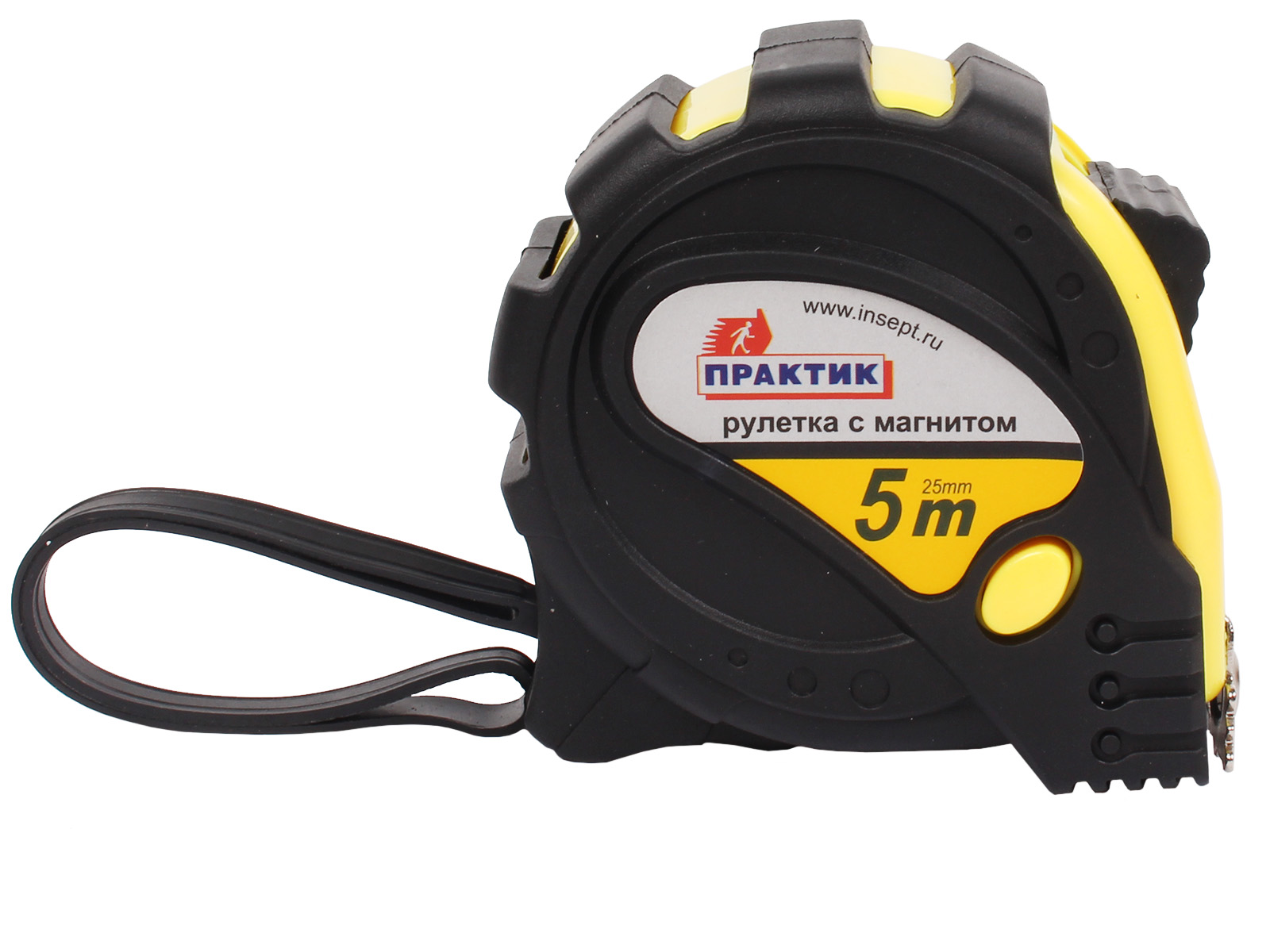 Рулетка 5м 25мм ПРАКТИК с магнитом фотография №1