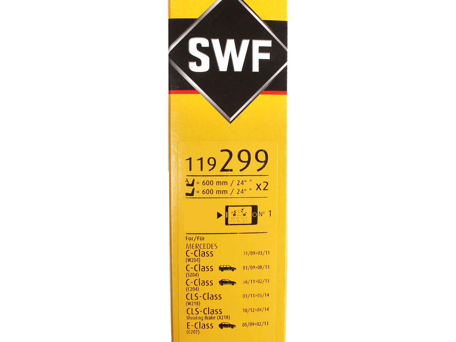 Щетка стеклоочистителя SWF 119299 комплект фотография №4