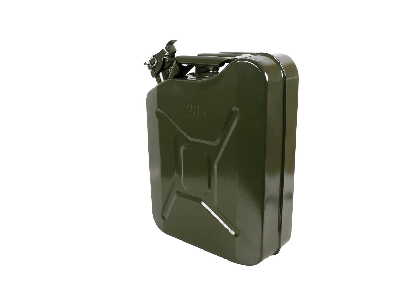 Канистра 20л стальная прижимная крышка с фиксатором фотография №3