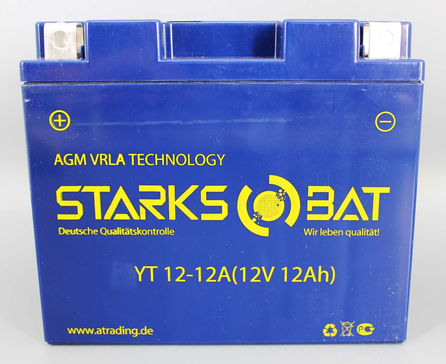Аккумуляторная батарея STARKSBAT YT 12-12A YT12B-BS 6СТ12 фотография №1