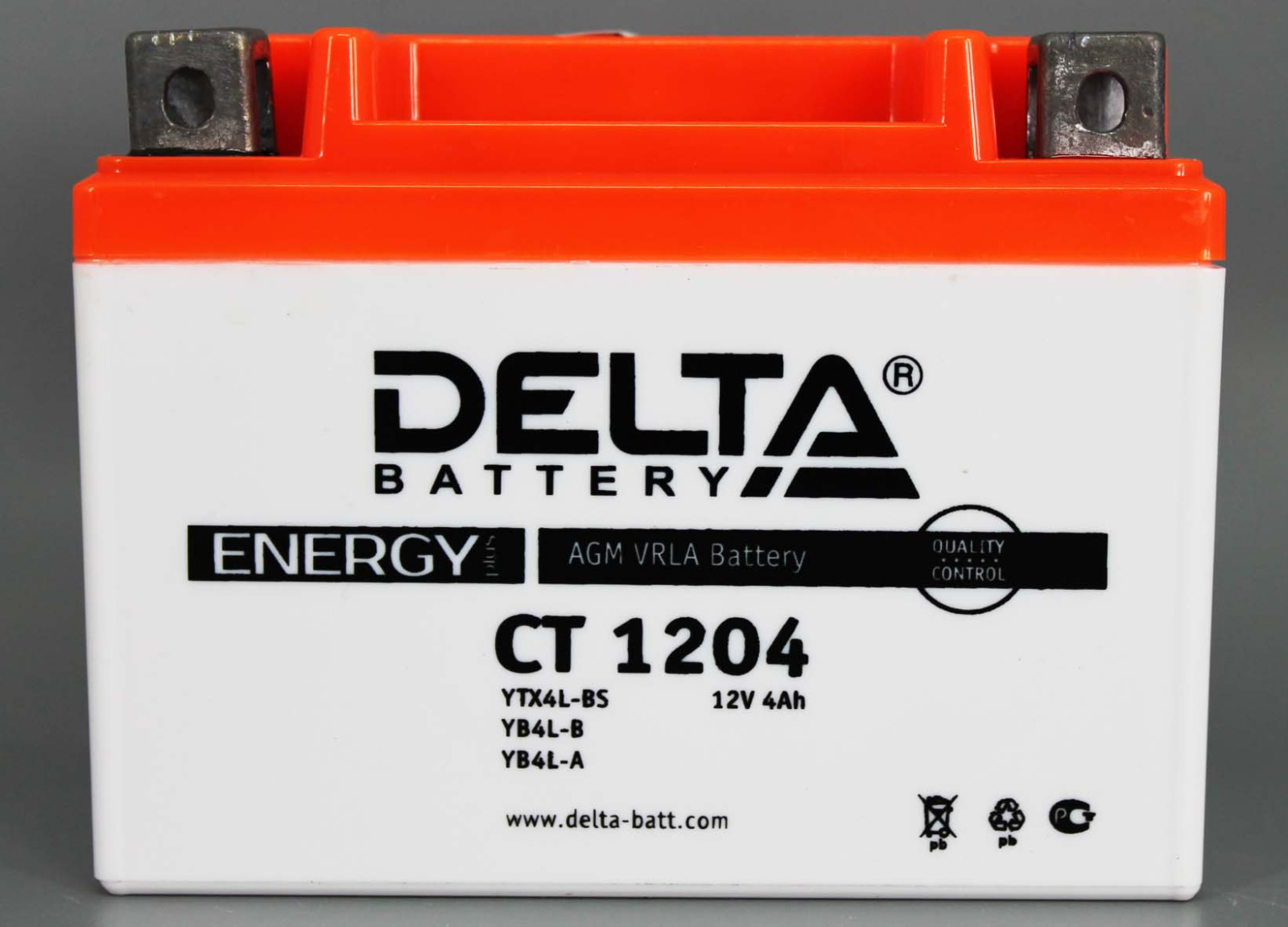 Аккумуляторная батарея DELTA 1204 YB4L-B, YTX4L,YB4L-A 6СТ4 фотография №2