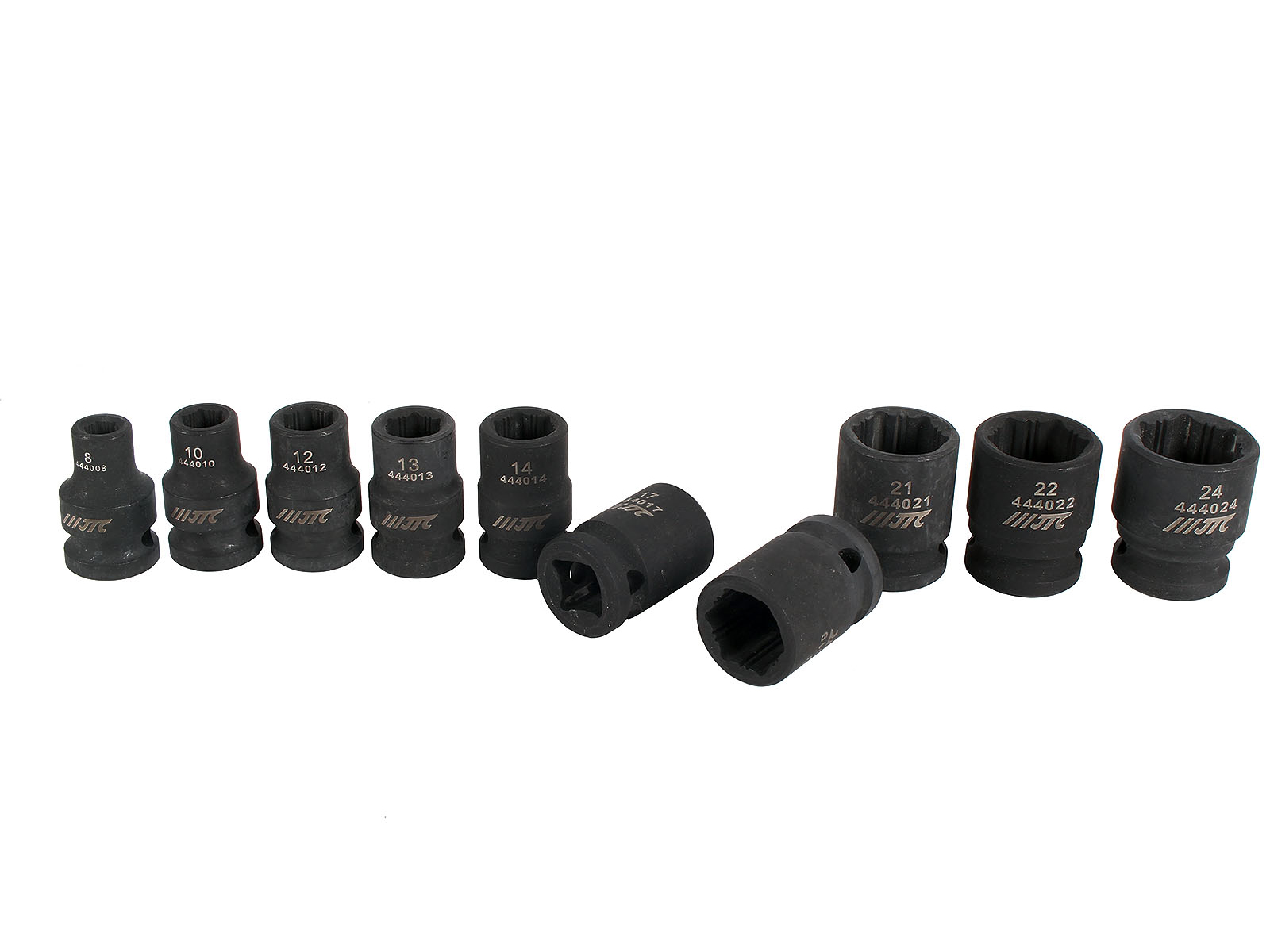 Набор головок JTC шестигранных для поврежденных болтов и гаек 8-24 мм 1/2 10 предметов фотография №2