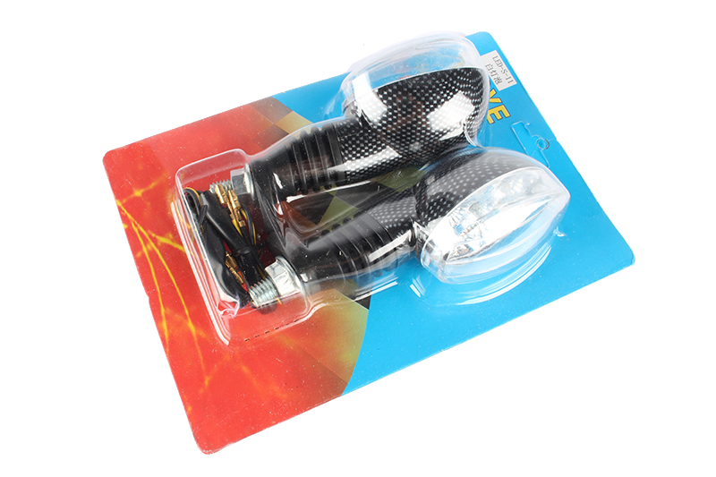 Указатели поворот. овальн. карбон светодиодн. пара фотография №1