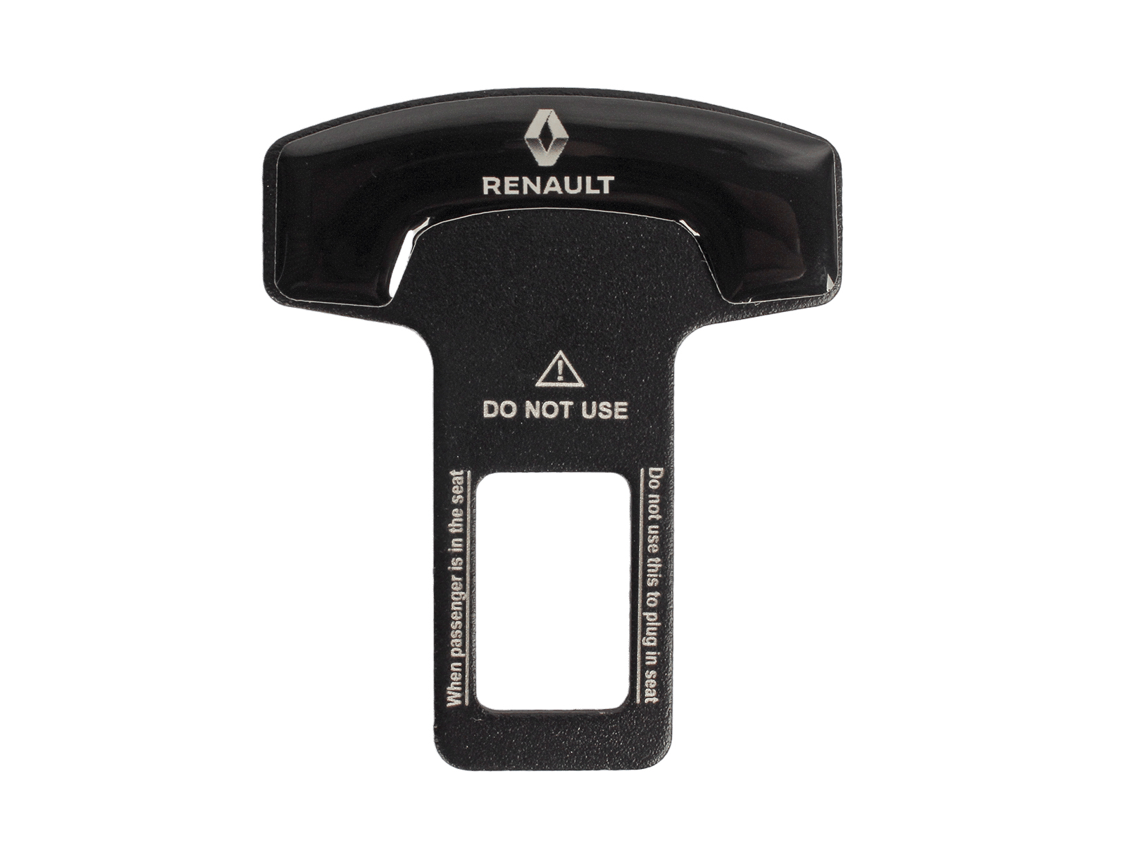Заглушка ремня безопастности металлическая RENAULT 1 штука фотография №1
