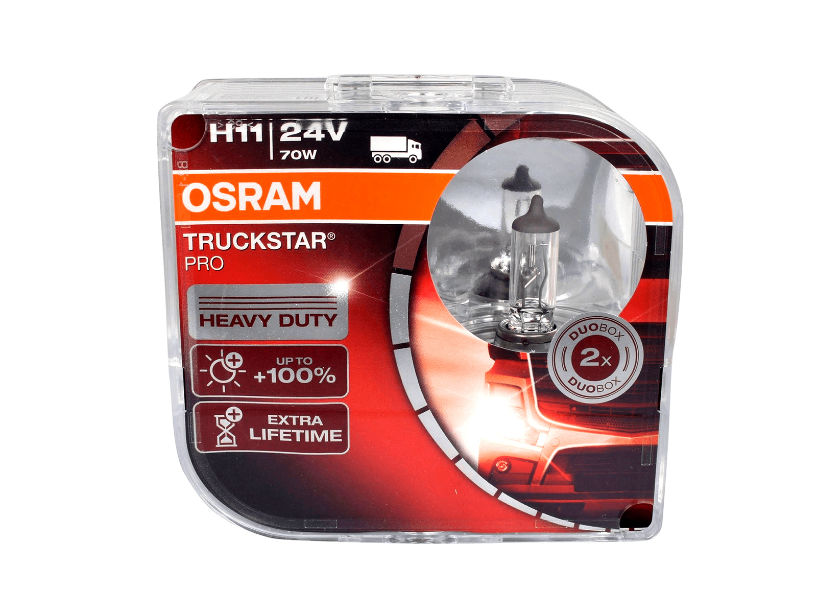 Набор ламп 24V 70W H11 OSRAM TRUCKSTAR PRO комплект O-64216 TSP2 EURO фотография №1