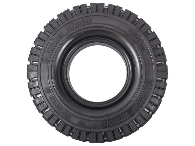 Шина цельнолитая (суперэластик) 5.00-8 Rubber Wheels Standard (без бурта) фотография №1