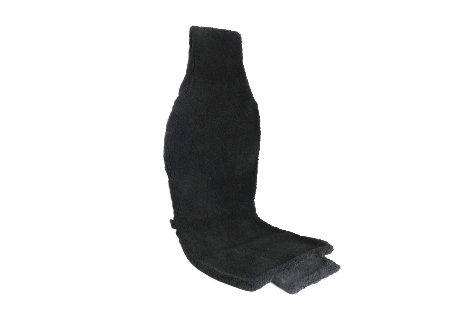 Накидка на сиденье меховая натуральная шерсть черная MNG-00011 фотография №2