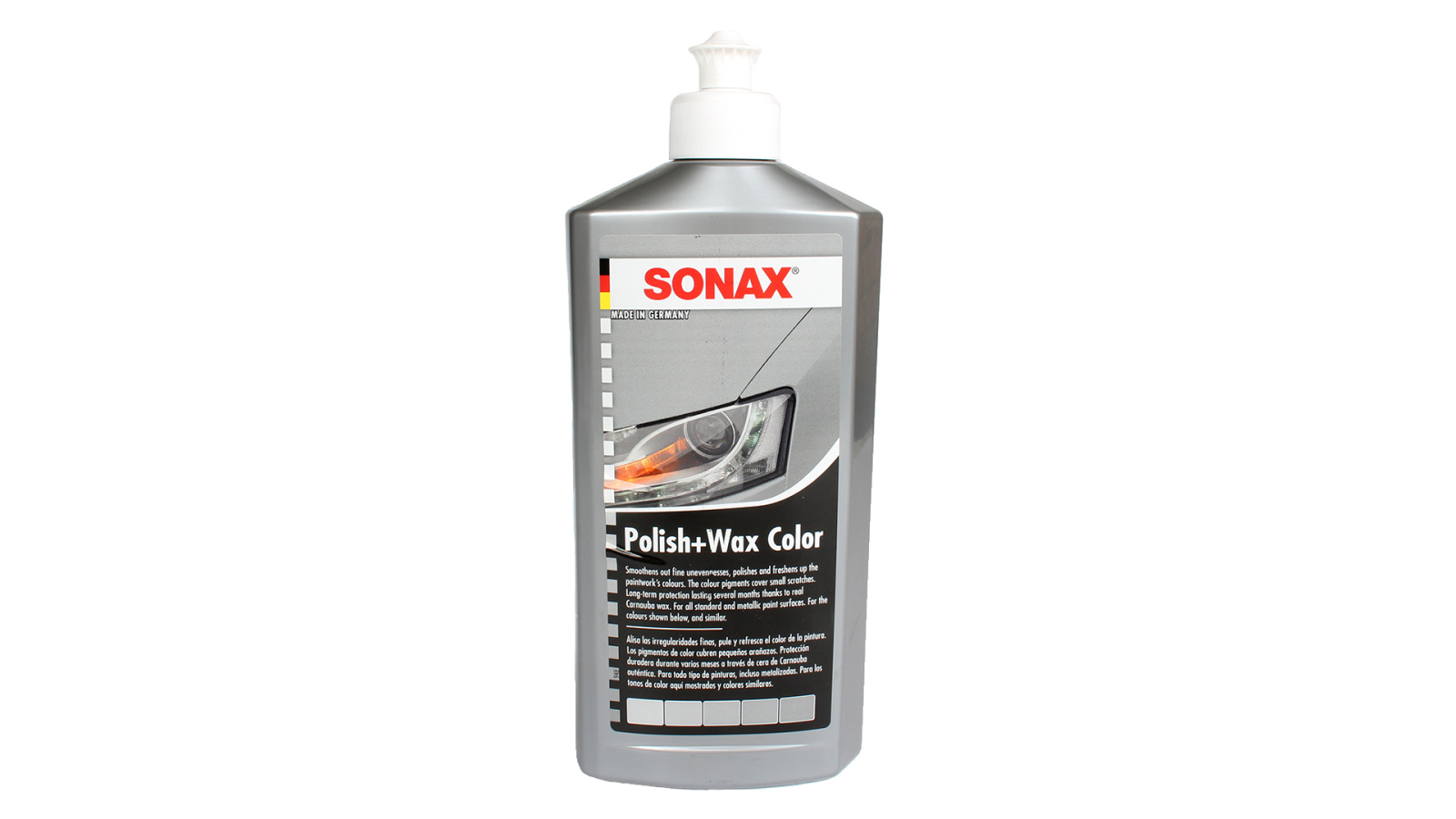Полироль воск серебряный/серый 0.5л SONAX 296300 фотография №1