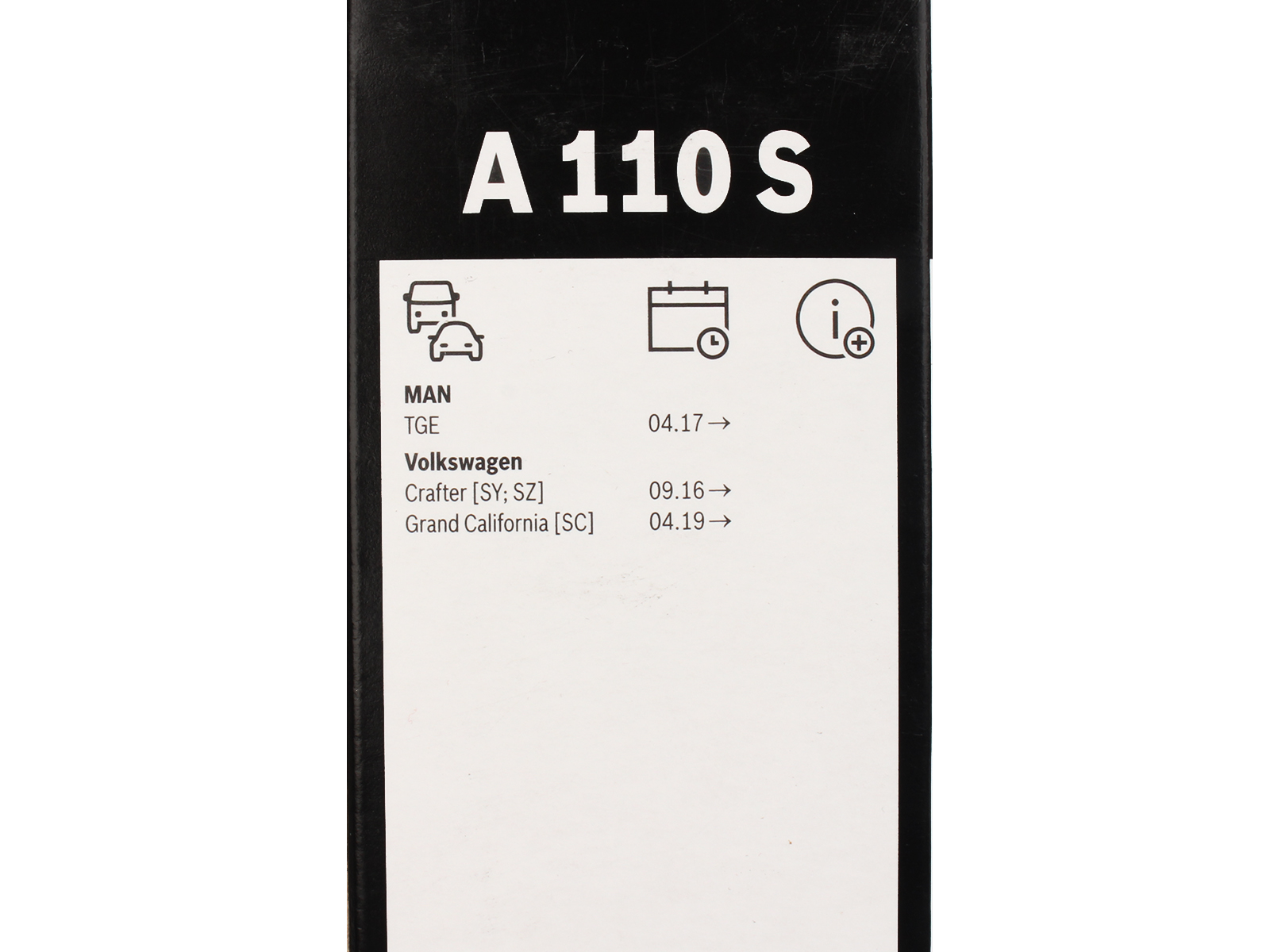 Щетка стеклоочистителя BOSCH комплект 3397014310 A110S фотография №5