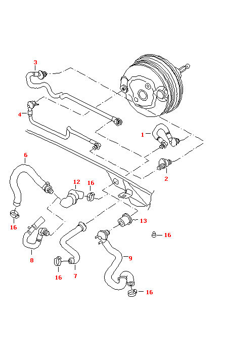 Трубка VAG AUDI A4 8E0611931DA Audi A4/Avant 2001 - 2005 фотография №1