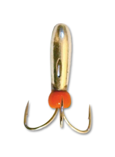 Мормышка Grifon Чёрт с отверстием 3038 Silver 3.8mm 3038-S фотография №1