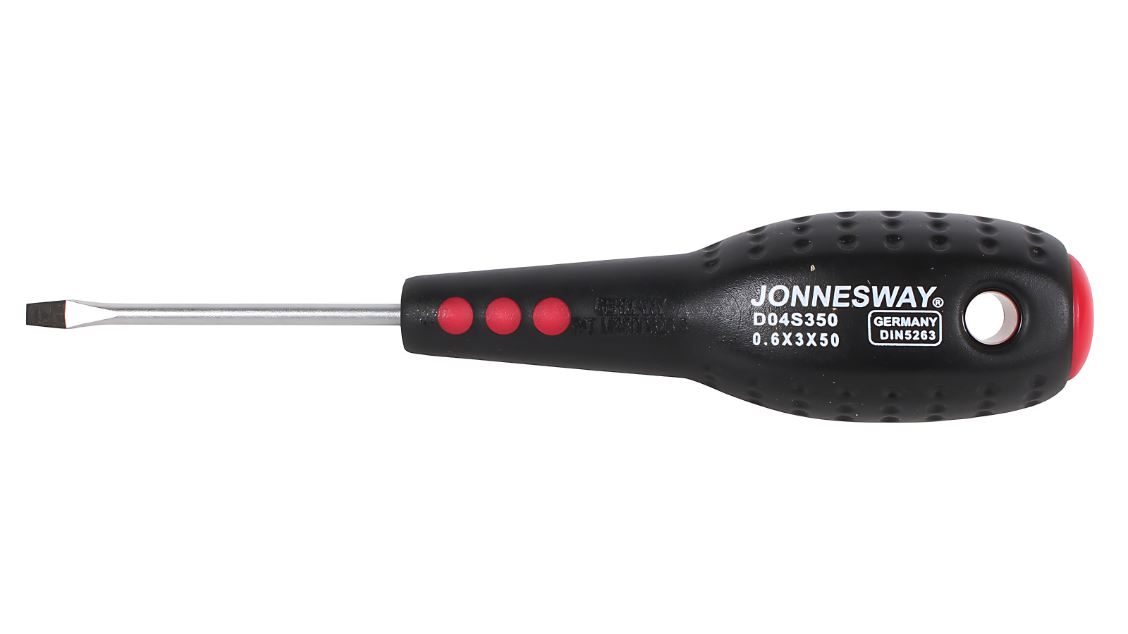 Отвертка JONNESWAY full star шлицевая SL3х50 мм фотография №1 Отвертка JONNESWAY full star шлицевая SL3х50 мм фотография №1