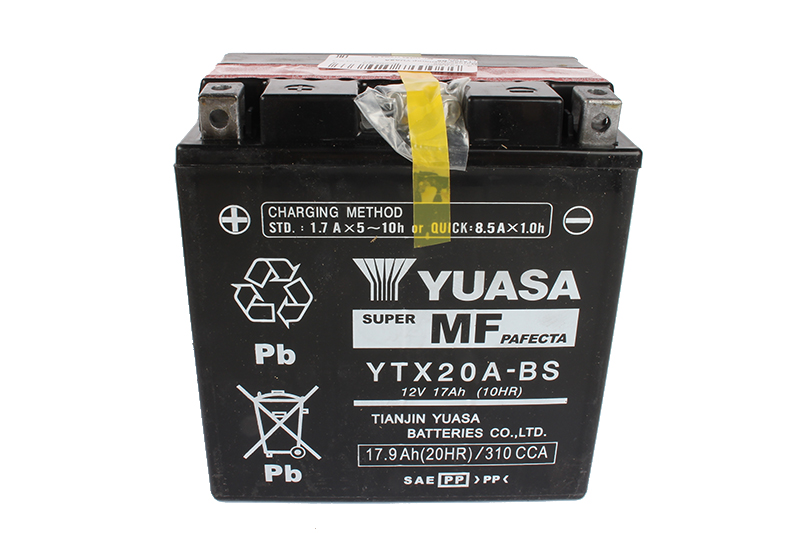 Мотоаккумулятор YUASA YTX20A-BS фотография №3