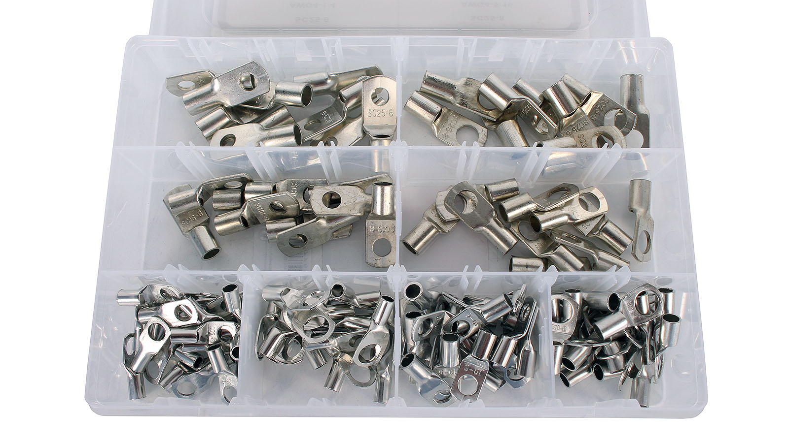 Набор клемм обжимных под болт 125 предметов ANROKEY фотография №1