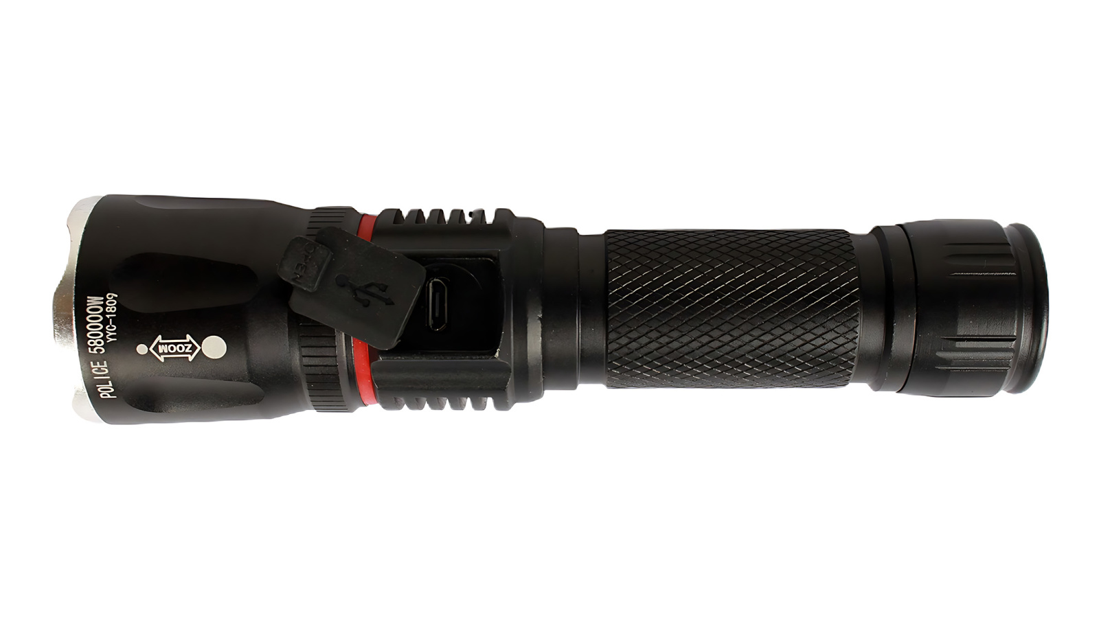 Фонарь ручной аккумуляторный с зарядкой от USB YYC-1809-T6 фотография №2