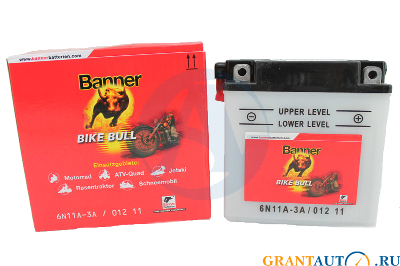 Аккумуляторная батарея BANNER Bike Bull 6N11A-3A фотография №1