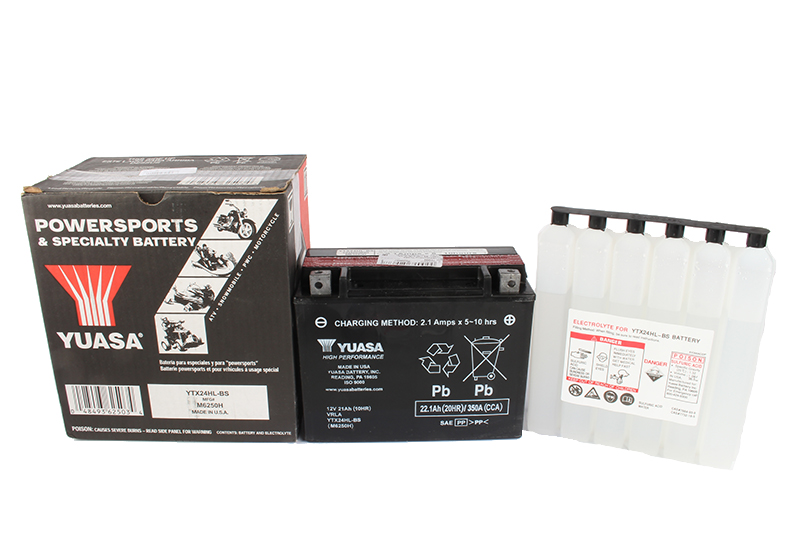 Мотоаккумулятор YUASA YTX24HL-BS (Y50-N18L-A, A3) фотография №2
