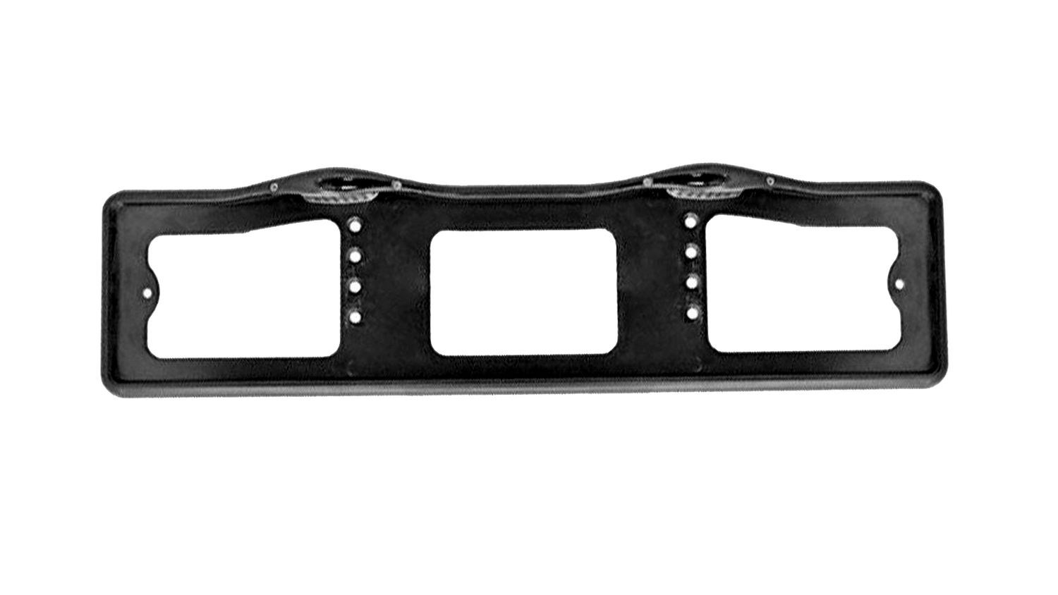 Рамка знака номерного верхняя подсветка черная 1 штука AB-001B фотография №1