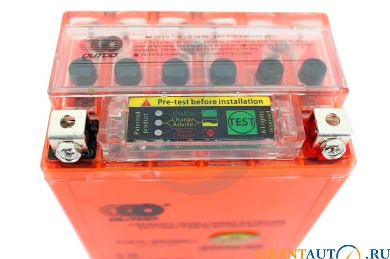 Мотоаккумулятор Outdo YTX7L-BS IGEL 7Ач.114х70х131мм фотография №2