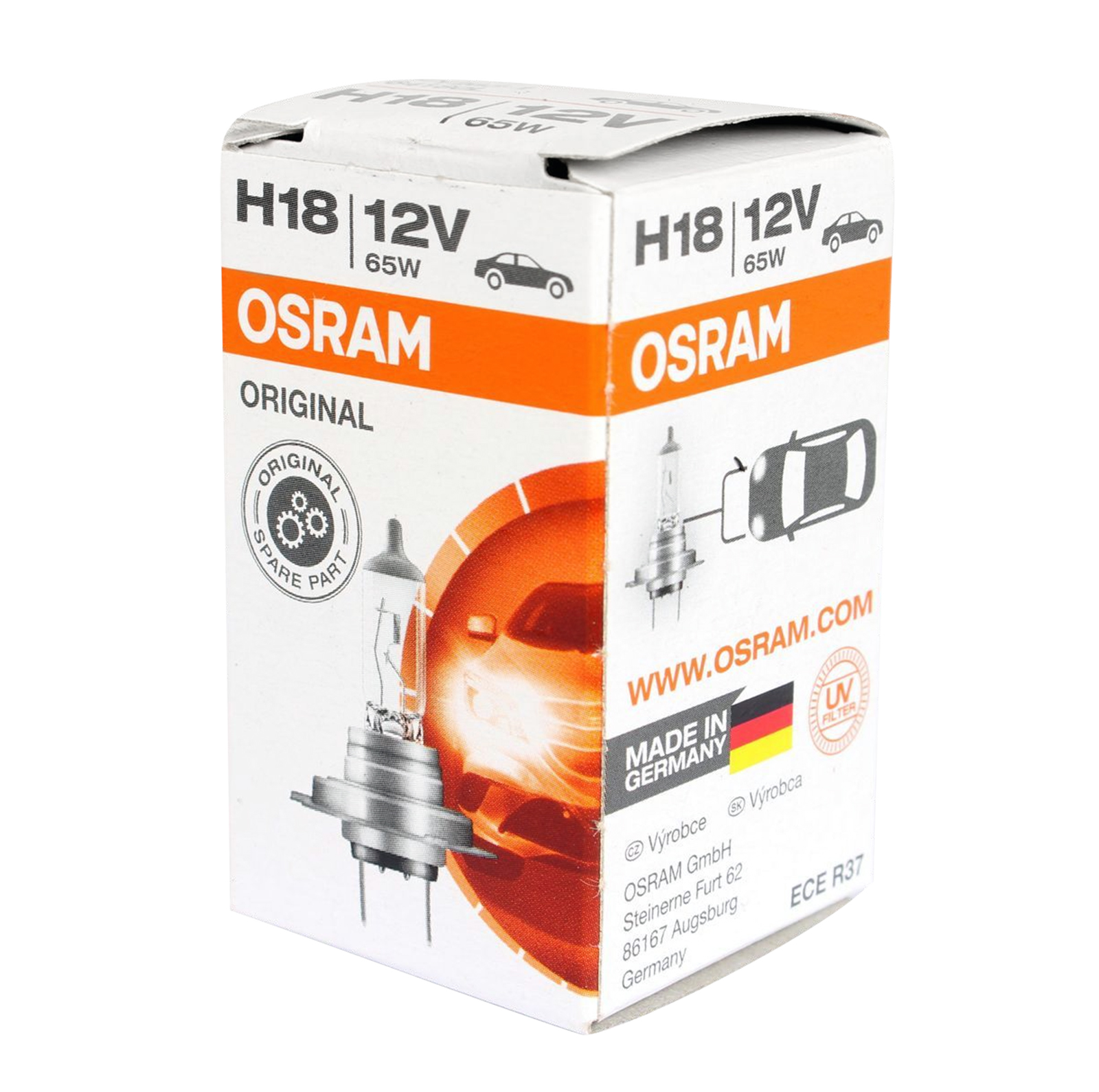 Лампа 12Vx65W H18 OSRAM фотография №2