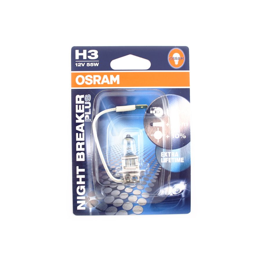 Лампа 12Vx55W H3+90% OSRAM NIGHT BREAKER PLUS фотография №1