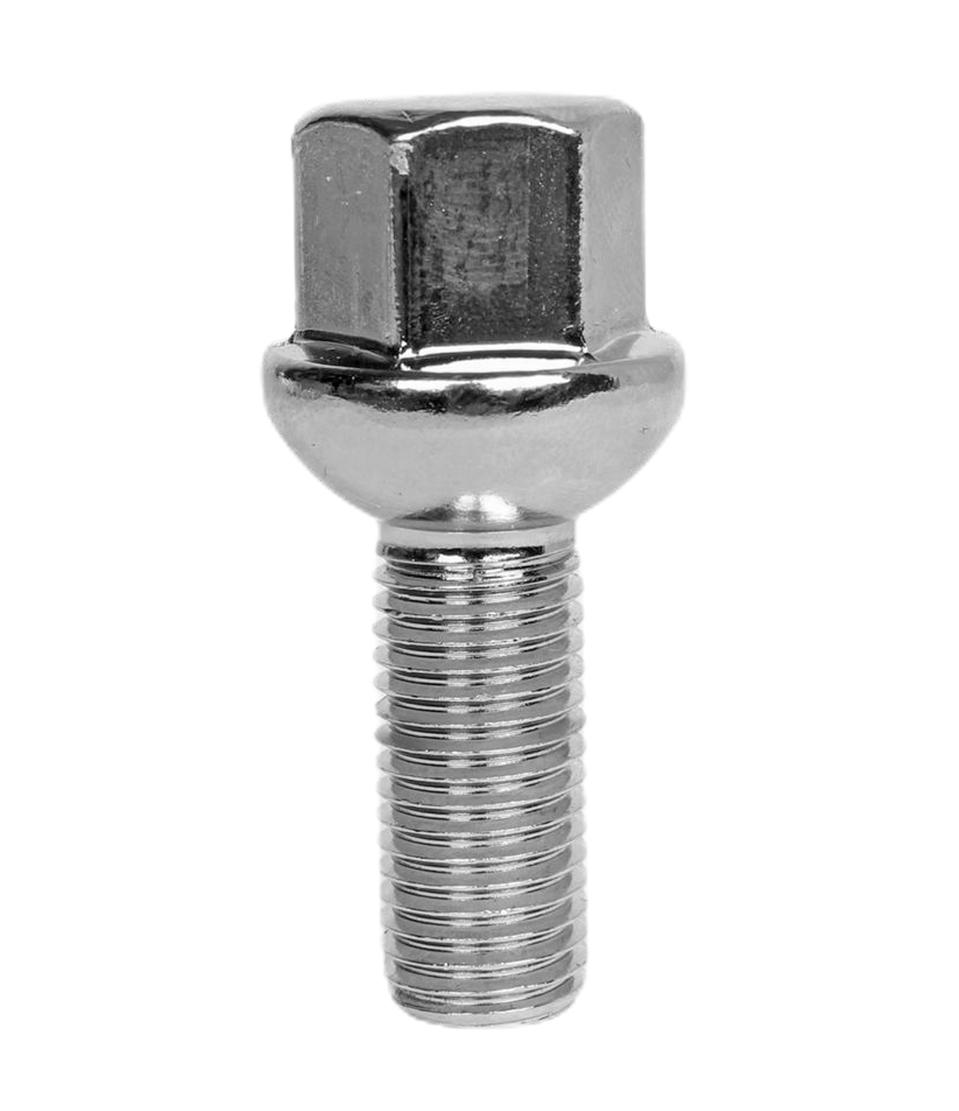 Болт колеса М12х1.5  с юбкой хромированный фотография №1