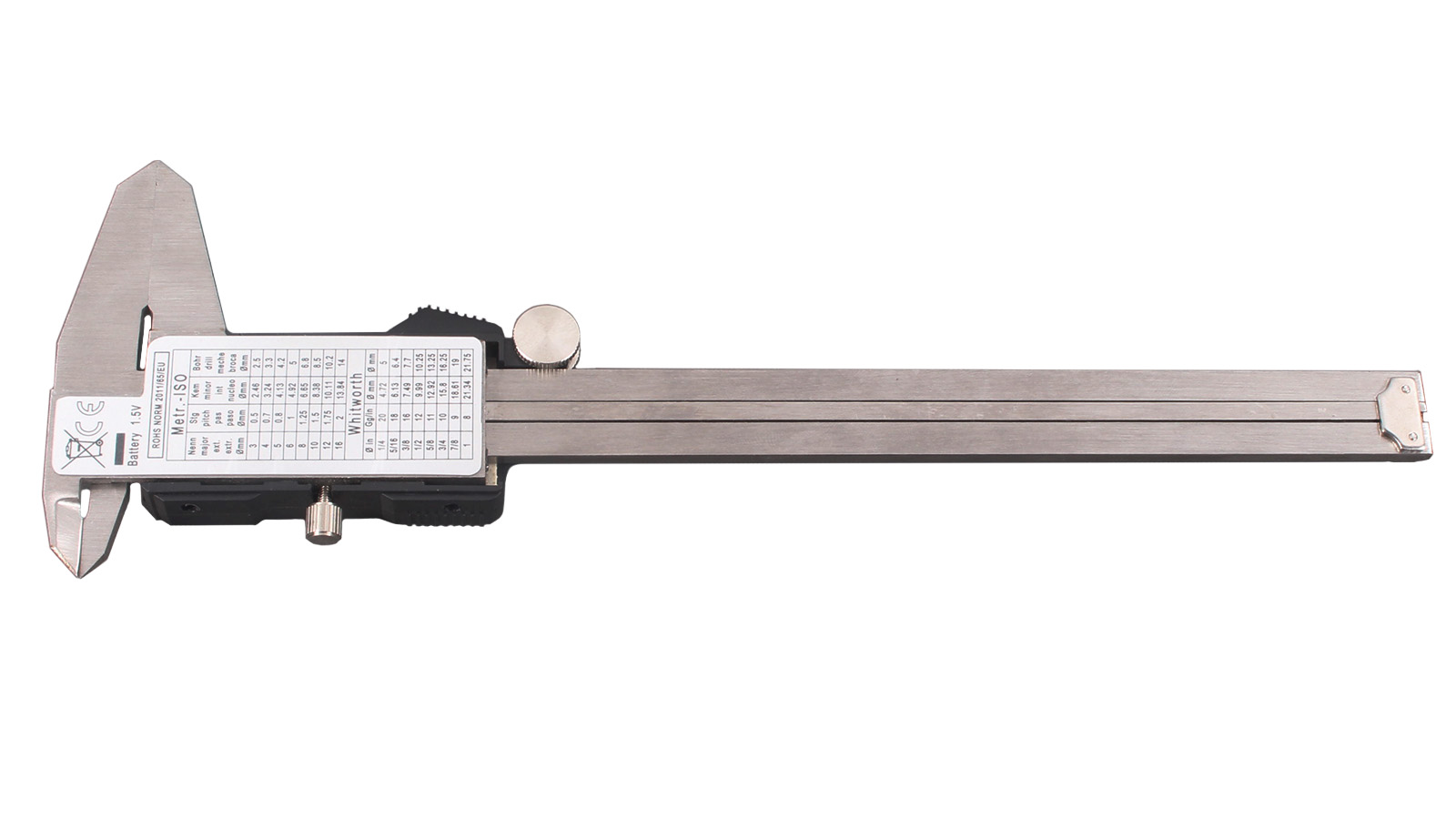 Штангенциркуль ROCKFORCE электронный 150мм 0.01мм с глубиномером фотография №2