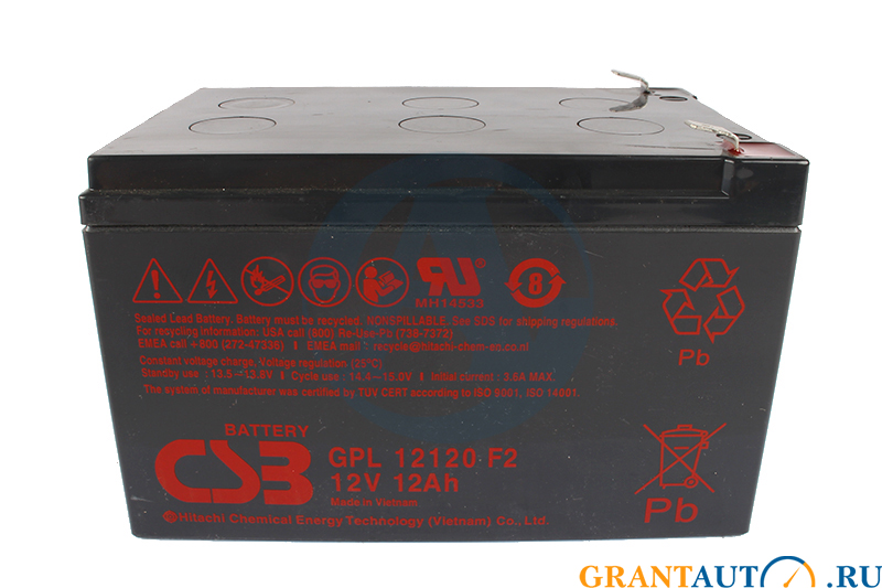 Промышленная аккумуляторная батарея CSB GPL 12120 фотография №1