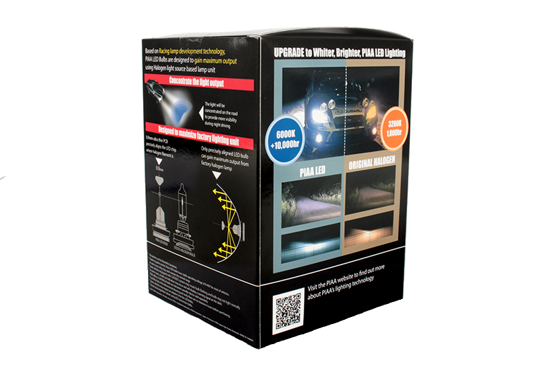 Лампа 12V 23W PIAA H7 6000 комплект диодная фотография №3